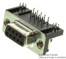 AMPHENOL COMMUNICATIONS SOLUTIONS L77SDE09SA4CH4R D Sub Connector, DB9, Standard, Receptacle, 9 Contacts, DE, Solder