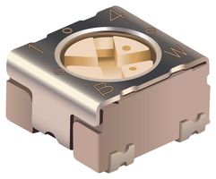 BOURNS PVG3A201C01R00 Trimmer, Single Turn, Cermet, Top Adjust, 200 ohm, Surface Mount, 1 Turns