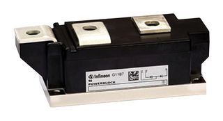 INFINEON DD600N16KHPSA3 Diode Module, 1.6 kV, 600 A, 1.32 V, Dual Series, Module, 3 Pins