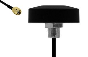 SIRETTA TANGO27/2.5M/SMAM/S/S/17 Antenna Puck, Through Hole Mount, GSM & 3G, 850 MHz to 2.1 GHz, 2.16 dBi, Cable 2.5m, SMA Male