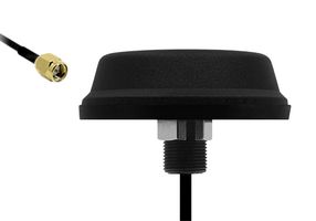 SIRETTA TANGO44/5M/LL/SMAM/S/S/19 Antenna Puck, Through Hole, IP67, LTE, 700 MHz to 2.7 GHz, 4 dBi, CLF100 5m Cable, SMA Male