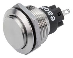 EAO 82-6161.2000 Vandal Resistant Switch, IP65, IP67, 82 Series, 22.3 mm, SPDT, Maintained, Round Raised, Natural