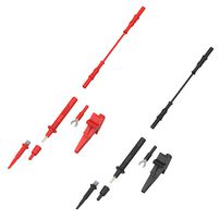 MULTICOMP PRO 76-103 Test Lead Probe Kit, Black / Red, Leads, Probes, Crocodile Clips, Probe Sprung Hooks, Spade Lugs