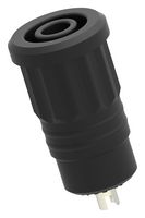 MULTICOMP PRO 76-1524 Banana Test Connector, Jack, Panel Mount, 25 A, 1 kV, Nickel Plated Contacts, Black