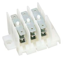HYLEC HY508/3 F/F Panel Mount Barrier Terminal Block, 3 Row, 6 Ways, 11 mm, 24 A