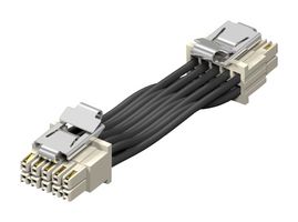 SAMTEC MMSD-16-28-L-08.00-D-K-LUS Cable Assembly, IDC Receptacle to IDC Receptacle, 32 Ways, 2.54 mm, 2 Row, 203 mm, 8 "