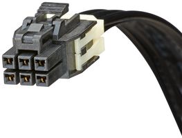 MOLEX 45130-0601 Cable Assembly, OTS, Nano-Fit Receptacle to Nano-Fit Receptacle, 6 Ways, 2.5 mm, 2 Row, 150 mm