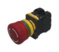 MULTICOMP PRO MCA20L-V4E02Q6R Emergency Stop Switch, Illuminated, DPST-NC, Push-Pull, Screw, 10 A, 120 V