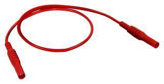 PICO TECHNOLOGY TA309 SHROUDED 1000V CATIII LEAD Banana Test Lead, 4mm Banana Plug, Shrouded, 4mm Banana Plug, Shrouded, 19.6 ", 500 mm, Red, 36 A