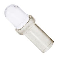 BIVAR PLP1-250-F Light Pipe, 6.4 mm, 1 Pipes, Circular with Flat Top, Press Fit, Panel, Transparent, PLP1