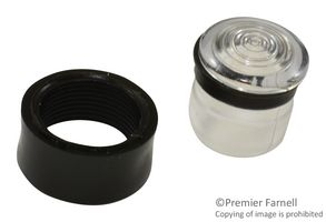 VCC / VISUAL COMMUNICATIONS COMPANY CMS322CTP LED Lens, Fresnel Lens, Transparent, 7.62 mm, Round, PC (Polycarbonate)