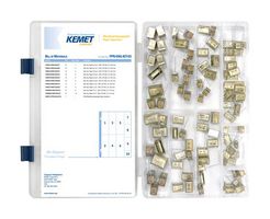 KEMET PPR ENG KIT 03 Capacitor Kit, Film, P409 Class X2, 0.47uF to 47uF, 100 Piece