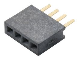 GCT BD080-04-A-0230-L-D PCB Receptacle, Top Entry, Board-to-Board, 1.27 mm, 1 Rows, 4 Contacts, Through Hole Mount, BD080