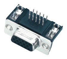HARTING 09565527612 D Sub Connector, Right Angle, HD78, High Density, Receptacle, 78 Contacts, DD, Solder