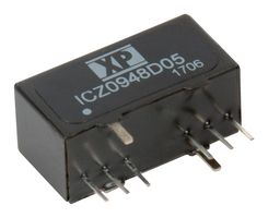 XP POWER ICZ0912S15 Isolated Through Hole DC/DC Converter, ITE, SIP, 2:1, 9 W, 1 Output, 15 V