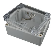 BUD INDUSTRIES PN-1323-C Plastic Enclosure, Junction Box, Polycarbonate, 50 mm, 89.99 mm, 115 mm, IP65