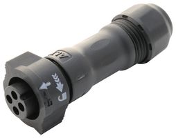 AMPHENOL LTW BB-04BFFA-QL8MPP Circular Connector, IP68, Standard Circular Connector, X-Lok B Size Series, Cable Mount Receptacle