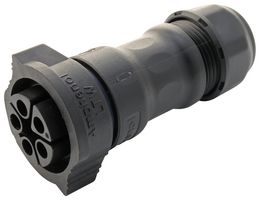 AMPHENOL LTW DC-05BFFA-QL8MPP Circular Connector, IP68, Standard Circular Connector, X-Lok D Size Series, Cable Mount Receptacle