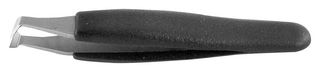 IDEAL-TEK 15AGW.C.DN Tweezer, Cutting, Bent, Flat, Carbon Steel, 115 mm