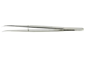 IDEAL-TEK 646.SA Tweezer, General Purpose, Bent, Pointed, Stainless Steel, 150 mm