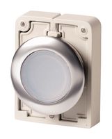EATON MOELLER M30C-FDL-W Switch Actuator, Eaton RMQ-Titan M30 Series Illuminated Momentary Flush Pushbutton Switches