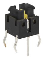 TE CONNECTIVITY - ALCOSWITCH FSMIJ61BA04 Tactile Switch, FSMIJ Series, Top Actuated, Through Hole, Plunger for Cap, 100 gf, 50mA at 12VDC