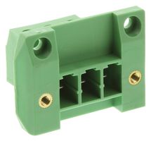 PHOENIX CONTACT 1840560 Terminal Block, Feed-Thru, Header, 7.62 mm, 3 Ways, 20 A, 300 V, Screw Clamp Right Angle