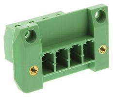 PHOENIX CONTACT 1840573 Terminal Block, Feed-Thru, Header, 7.62 mm, 4 Ways, 20 A, 300 V, Screw Clamp Right Angle