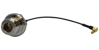 MULTICOMP PRO MC001889 RF Coaxial Cable Assembly, IP67 Rear-Lock N' Type B/H JackR/A mmCX Plug, 100mm