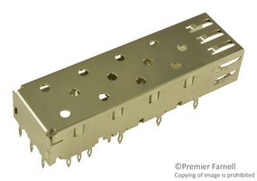 MOLEX 74737-0009 Cage, SFP, 1 x 1 (Single), Without Heat Sink, Without Light Pipe, Through Hole, Press-Fit