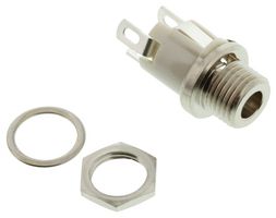 SWITCHCRAFT/CONXALL 732AH DC Power Connector, Jack, 3 A, 1.3 mm, Panel Mount, Solder