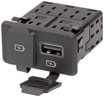 MOLEX 68532-4462 USB Charger Receptacle, Mini50 72610 Series, 2.4 A, 2 Ports, USB Type A