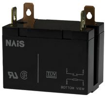 PANASONIC HE1AN-DC24V Power Relay, SPST-NO, 24 VDC, 30 A, HE Series, Panel Mount, Non Latching