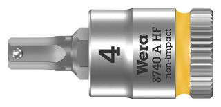 WERA 8740 4 X 28MM Hex Driver Bit, Hex, 4mm, 28mm