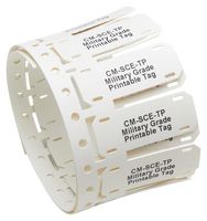 TE CONNECTIVITY - RAYCHEM CM-SCE-TP-1/2-6H-9 Wire Marker, Tie On Printable Plate, White, 12.7mm x 50.8mm