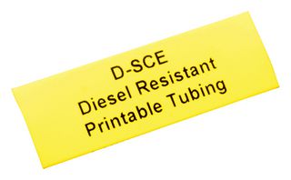 TE CONNECTIVITY - RAYCHEM D-SCE-1K-9.5-50-4 Wire Marker, Diesel Fluid Resistant, Heat Shrinkable Sleeve, PO (Polyolefin), Yellow, 9.5mm x 50mm