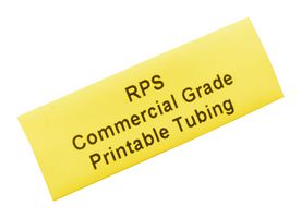 TE CONNECTIVITY - RAYCHEM RPS-1K-10-2/2.0-4 Wire Marker, RPS Thin Wall, Heat Shrinkable Sleeve, PO (Polyolefin), Yellow, 12.7mm x 48.26mm