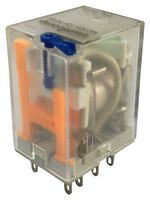 MULTICOMP MCJQX-13F-KF2C-230VAC Power Relay, DPDT, 230 VAC, 10 A, JQX-13F-KF, Socket