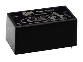 MEAN WELL IRM-10-5 AC/DC PCB Mount Power Supply (PSU), ITE, 1 Output, 10 W, 5 VDC, 2 A