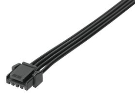 MOLEX 45111-0405 Cable Assembly, Micro-Lock Plus Receptacle to Micro-Lock Plus Receptacle, 4 Ways, 1.25 mm, 1 Row