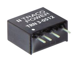 TRACO POWER TRN 3-0521 Isolated Through Hole DC/DC Converter, ITE, SIP, 3:1, 3 W, 2 Output, 5 V