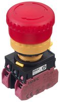 IDEC YW1L-V4E02Q4R Emergency Stop Switch, DPST-NC, Push-Pull, Screw, 10 A, 120 V