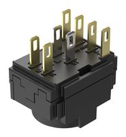 EAO 61-8430.22 Contact Block, Series 61, 5 A, 250 Vac/dc, 3PST-NO, Solder Terminals