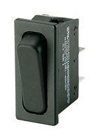 MARQUARDT 01831.8112-02 Rocker Switch, On-Off, SPST, Non Illuminated, Panel Mount, Black, 1830 Series