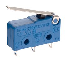 MARQUARDT 01050.5202-00 Microswitch, Subminiature, Lever, SPDT, Solder, 5 A