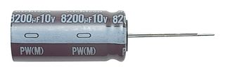 NICHICON UPW1E221MPD1TD Electrolytic Capacitor, 220 µF, 25 V, ± 20%, Radial Leaded, 3000 hours @ 105°C, Polar