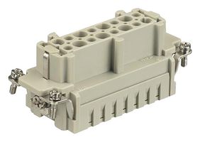 HARTING 09330162726 Heavy Duty Connector, Han ES, Insert, 32 Contacts, 32B, Receptacle, Cage Clamp Socket
