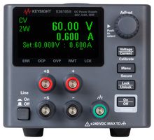 KEYSIGHT TECHNOLOGIES E36105B Bench Power Supply, Programmable, 1 Output, 0 V, 60 V, 0 A, 600 mA