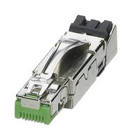 PHOENIX CONTACT 1421607 Modular Connector, Straight, RJ45 Plug, 1 x 1 (Port), 8P8C, Cat5, IP20, Cable Mount