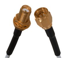JOHNSON - CINCH CONNECTIVITY 415-0031-M1.5 RF / Coaxial Cable Assembly, 5 ft, 1.5 m, RG316, SMA Straight Plug, SMA Bulkhead Jack, 50 ohm